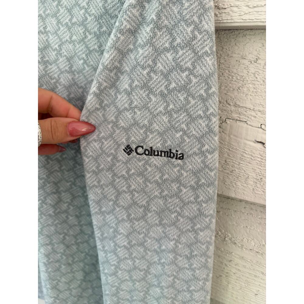 Columbia Fleece Quarter Zip Pullover Gray Women’s Size L Cozy Outdoor Top - Picture 6 of 9
